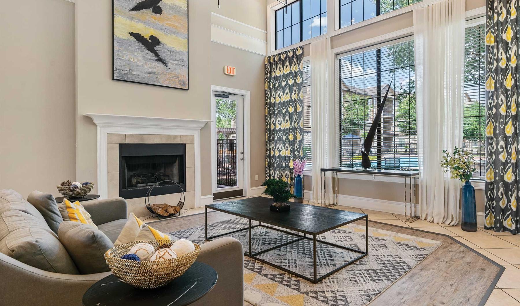 A perfect fit for the whole family a living room with a fireplace